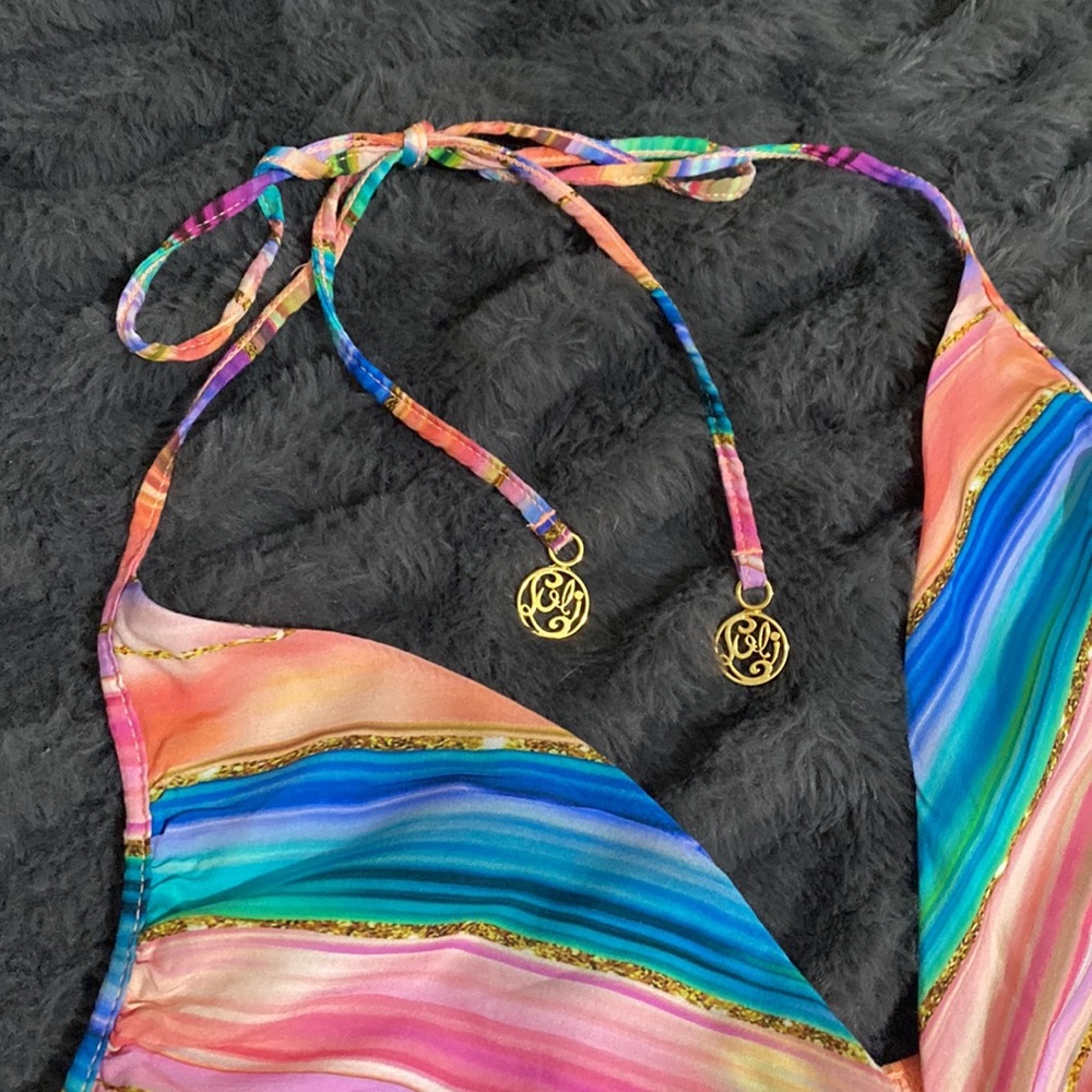Luli Fama Multicolor Striped Swim Coverup - Picture 8 of 8